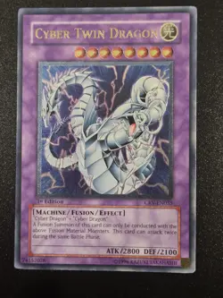 Yugioh: Cyber Twin Dragon - CRV-EN035 - Ultimate Rare - 1st Edition - NM - Image 1