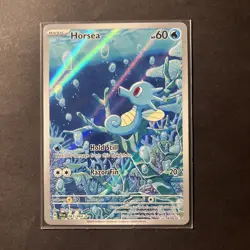 Pokemon TCG Horsea Card 067/064 Shrouded Fable Series Illustration Rare Holo NM - Image 1