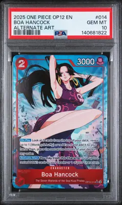 2025 ONE PIECE OP12-LEGACY OF THE MASTER ALTERNATE ART #014 BOA HANCOCK PSA 10 - Image 1