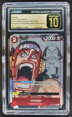 2022 ONE PIECE USOPP PROMO 25TH ST01-002 CGC 10 PRISTINE P PT - Image 1