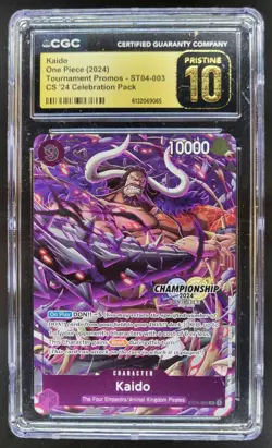 2024 ONE PIECE KAIDO PROMO CELEBRATION PACK ST04-003 CGC 10 PRISTINE B RC7 - Image 1