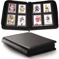 Top loader Binder - Holds 128 Cards in Toploaders for 3" x 4" Portable Card B... - Image 1