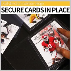 Top loader Binder - Holds 128 Cards in Toploaders for 3" x 4" Portable Card B... - Image 3