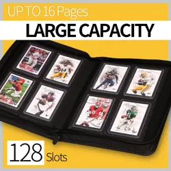 Top loader Binder - Holds 128 Cards in Toploaders for 3" x 4" Portable Card B... - Image 4
