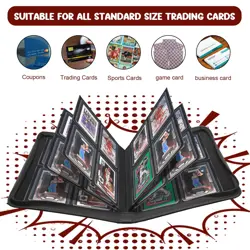 Toploader Binder, 4 Pocket Top Loader Card Binder Holds 112 Toploaders for Tr... - Image 5