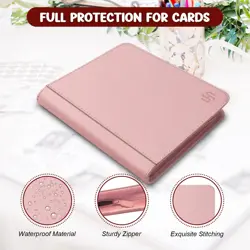 Toploader Binder, 4 Pocket Top Loader Card Binder Holds 112 Toploaders for Tr... - Image 2