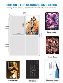 Trading Card Binder with 400 Pockets, Zipper Closure, Card Collection Album w... - Image 2