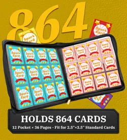 12 Pocket Card Binder, 864 Pockets Side Loading Trading Card Collection Binde... - Image 2