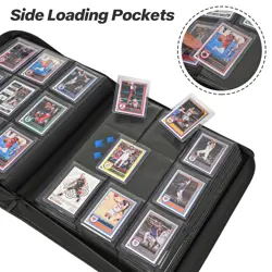 9 Pocket TopLoader Binder, Holds 360 3”x4” Toploader Hard Cases, Sleeves Card... - Image 3