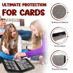 Toploader Binder, 9 Pocket Top Loader Card Binder for Trading Cards Top Loade... - Image 2