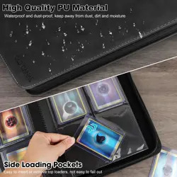 Top Loader Binder, 4 Pockets Card Binder Holds 112 Top Loaders, Premium Tradi... - Image 3