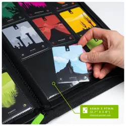 9 Pocket Trading Card Zip Binder, 360 Cards, Premium Exo-Tec Album Material, ... - Image 4