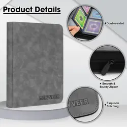 Top Loader Card Binder, Holds 112 Top Loaders Storage, 4 Pockets with Sleeves... - Image 5