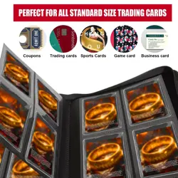 Toploader Card Binder,4 Pocket(3x 4") Holds 112+ Toploaders，Double-Sided Pock... - Image 3