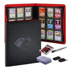 Toploader Binder - Holds 252-9 Pocket Trading Card Binder - 3"x4" Cards - Rin... - Image 1
