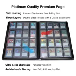 16-Pocket Toploader Binder, Holds 512 Toploaders 16 Pocket Top Loader Card St... - Image 3