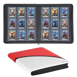 9-Pocket Toploader Binder, Top Loader Card Storage Album Compatible with 288 ... - Image 1