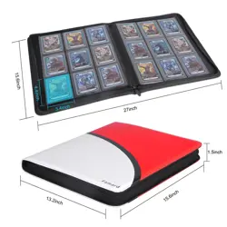 9-Pocket Toploader Binder, Top Loader Card Storage Album Compatible with 288 ... - Image 5