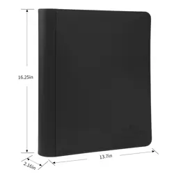 Top loader Binder-9 Pockets Pages Sleeves | Toploader Binder | Holds 288 Card... - Image 2