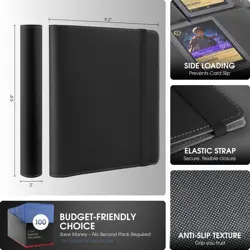 Toploader Binder Holds 96+ Toploaders - 4 Pocket Top Loader Card Storage Case... - Image 3