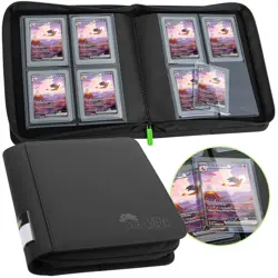 Toploader Binder, Trading Card Binder Storage,128 4 Pocket Top Loader Pokemon... - Image 1