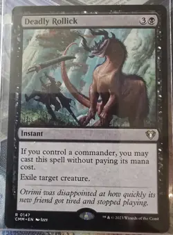 MTG Deadly Rollick #147 Commander Masters Regular Rare Card in NM Condition - Image 1
