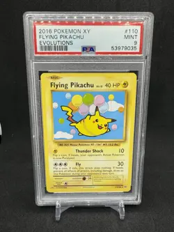 Pokemon XY Evolutions Flying Pikachu #110/108 2016, PSA 9 - Image 1