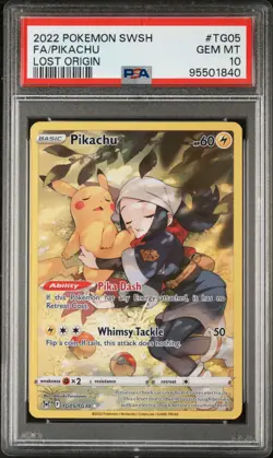 PSA 10 PIKACHU #TG05 2022 POKEMON SWORD & SHIELD LOST ORIGIN - Image 1