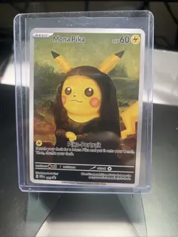 Mona Pika (Pikachu) - Pokemon x Van Gogh ACG Art DIY Card Custom FREE SHIPPING - Image 2