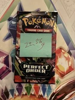 VERY HEAVY! 🔥22.56g Pokemon TCG Perfect Order Booster Pack Factory Sealed ✅ - Image 2