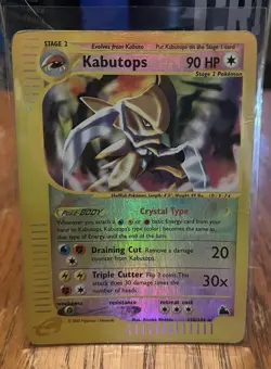 Kabutops Crystal Skyridge Reverse Holo 150/144 [HP] Pokemon E Series - Image 1