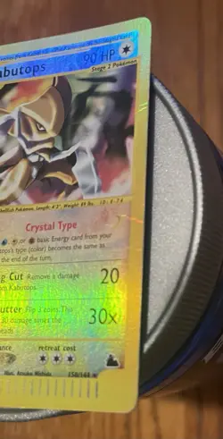 Kabutops Crystal Skyridge Reverse Holo 150/144 [HP] Pokemon E Series - Image 4