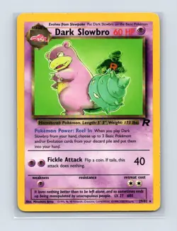 Dark Slowbro 29/82 Rare Team Rocket Pokemon Unlimited Lightly Played - Image 1