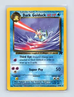 Dark Golduck 37/82 Uncommon Team Rocket Pokemon Unlimited Lightly Played - Image 1