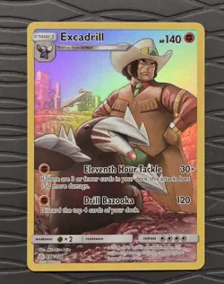 Pokemon Excadrill 246/236 Cosmic Eclipse Character Rare Full Art Pokemon Card - Image 2