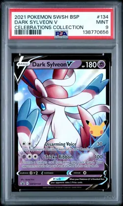 PSA 9 Dark Sylveon SwSh134 Celebrations Collection - Black Star Promo - Pokemon - Image 3