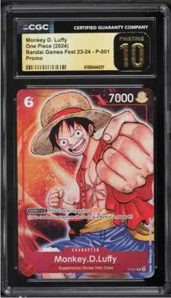 One Piece Monkey D Luffy P-001 Promo Bandai Games Fest 23-24 — CGC 10 Pristine - Image 1