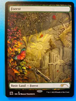MTG 1x FULL ART Forest # 476 Secret Lair Drop Magic the Gathering Card x1 NM - Image 1