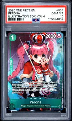 Perona (Illustration Box Vol.4) OP09-034 One Piece Promotion Cards PSA 10 - Image 1