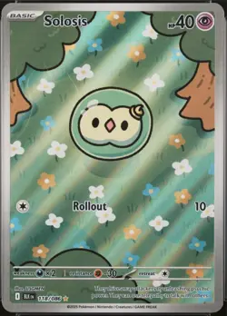 2025 POKEMON CARD BLK EN-BLACK BOLT #118 SOLOSIS - Image 1