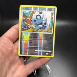 Aron 57/111 Reverse Holo Rising Rivals Pokemon Vintage Card NM -j - Image 5