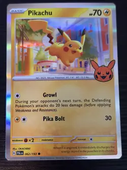 Pokemon Pikachu 062/193 Trick or Trade 2023 Holo Card English - Image 1