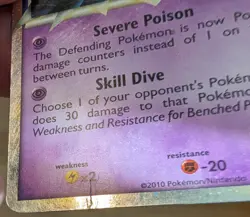 Pokemon Card HGSS Unleashed Crobat 84/95 Prime Rare Holo - Image 3