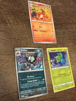 Pokemon Charmeleon Grafaiai Oddish My First Battle Lot 3 Cards - Image 4