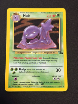 Muk 13/62 Fossil Set - Holo Pokemon Card - LP - Image 1