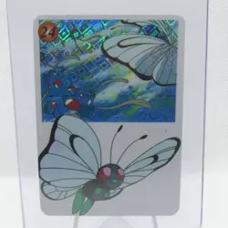 1996 Japanese Vending Pokemon Holo Prism Sticker Card Mewtwo Dratini #24 - Image 2
