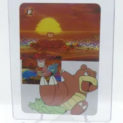 1996 Japanese Vending Pokemon Holo Prism Sticker Card Staryu Slowbro #12 - Image 2