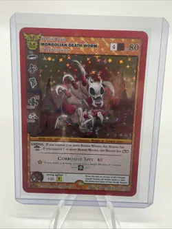 MetaZoo MONGOLIAN DEATH WORM 6/30 FULL HOLO Kelsey Fan Art Contest Card 2023 - Image 1