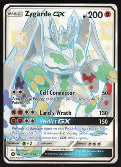 Zygarde GX SV65/SV94 Pokemon Hidden Fates Holo Full Art Card - Image 1