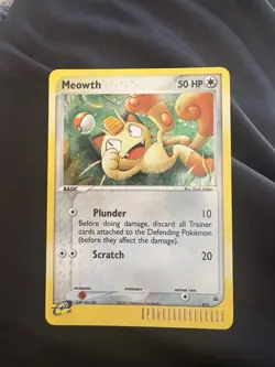 Pokemon TCG Meowth #013 Vintage 2003 Nintendo Holo Card NM Condition - Image 1